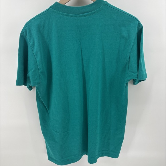 Texas State Aquarium T Shirt Men's Large Blue Vintage Single Stitch 1990 Graphic - Picture 2 of 10